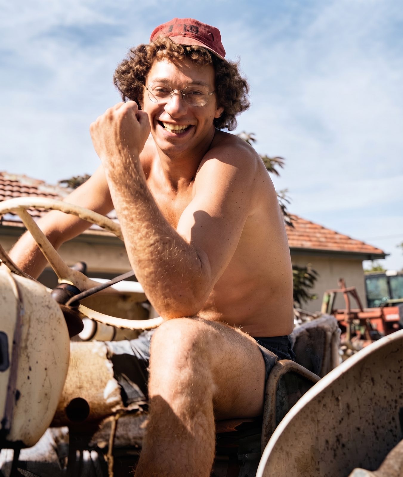 Joey Low working on a kibbutz in Israel as a young man.